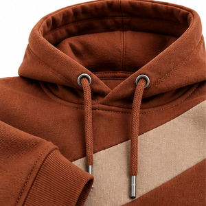 Tendance du moment : Survêtement personnalisable pour homme, orange, durable, nouvelle collection, coupe ample, col à capuche, poches latérales et centrales, style décontracté - Product Image 5