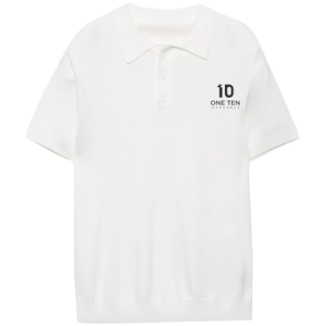 เสื้อโปโลแขนสั้นผู้ชาย เสื้อลำลองมีปก เนื้อผ้านุ่ม ระบายอากาศได้ดี น้ำหนักเบา เสื้อถักติดกระดุมด้านหน้า เสื้อผ้าฤดูร้อน - Product Image 1