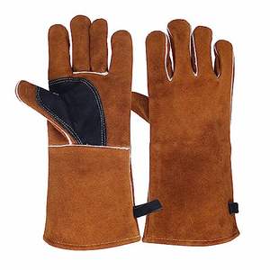 Guantes de soldadura de cuero de alta calidad, guantes de soldadura resistentes al calor de alto rendimiento, seguridad para las manos - Product Image 5