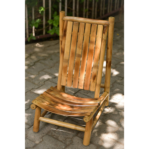 Silla de Bambú Hecha a Mano, Silla Baja de Bambú Natural, Silla de Relajación para Exteriores, Muebles Ecológicos para Jardín y Patio - Product Image 1