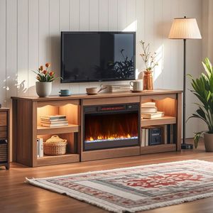 Caminetto Elettrico da Incasso da 23 Pollici 1500W con Telecomando, Elegante Soluzione di Riscaldamento Domestico - Product Image 3