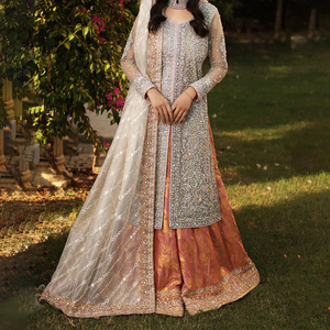 Elegante Lehenga Tradicional para Novia, Diseño Pakistaní, Venta al por Mayor, Ropa para Fiesta de Bodas, Colección Más Vendida, Nueva Llegada, Moda - Product Image 5