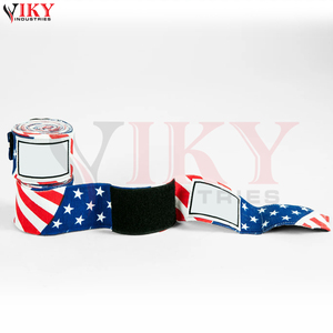 Bandages de protection des mains de qualité supérieure, design patriotique, élastiques, pour MMA, kickboxing et sports, bandages de boxe flexibles. - Product Image 2