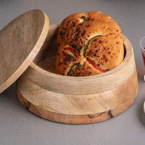 Kitchen Organization Decorative Wooden Roti <b>Box</b> for Tortilla Storage & Serving Table Food Storage & <b>Container</b> - Product Image 4