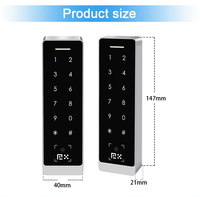 Métal Externe Étanche Tactile Clavier RFID Lecteur de Carte QR Code Lecteur Réseau Autonome Porte Contrôle D'accès