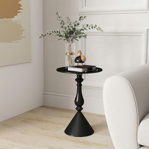 Azora Industries Table Console en Aluminium Noir avec Table d'Entrée ou de Couloir Moderne pour Salon ou Bureau à Domicile - Product Image 1