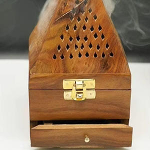 Quemador de Incienso de Madera de Acacia, Regalo Religioso Especial para Eid y Ramadán, Ecológico, Gran Venta - Product Image 1