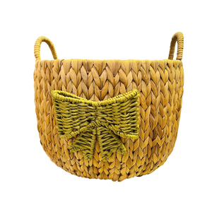 Handwoven Water Hyacinth Bohemian Eco-Friendly Versatile Storage <b>Baskets</b> Handles <b>for</b> Home Organization Indoor - Product Image 1