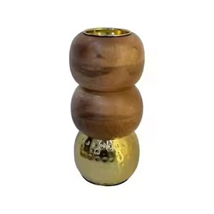 Brûleur d'encens en bois pour santal, utilisation aromatique toute saison, aromathérapie, design géométrique, finition brun rougeâtre - Product Image 1