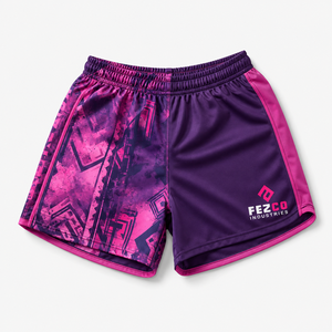 Direct Custom Footy <b>Booty</b> Shorts 100% Polyester Anti-Bacterial Unisex Rugby Elastic Waist All Seasons Front Printed - Product Image 6