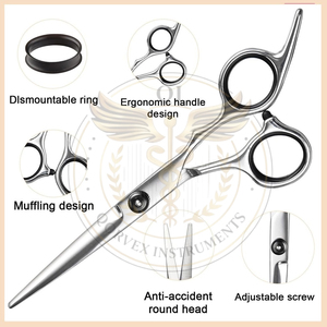 Tijeras Profesionales para Cortar el Cabello, Tijeras de Entresacar de 6.7 Pulgadas, Tijeras de Peluquería de Acero Inoxidable, Juego de Tijeras para Cortar el Cabello - Product Image 5