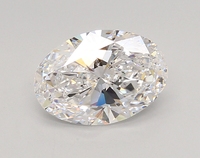 Diamante Cultivado en Laboratorio de Forma Ovalada Blanca de 2.06 Ct, VVS1, Corte Excelente
