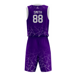 Uniforme de Baloncesto Personalizado Unisex, Sublimado, 100% Poliéster, Antibacterial, Sin Mangas, con Logotipo Frontal del Equipo - Product Image 3
