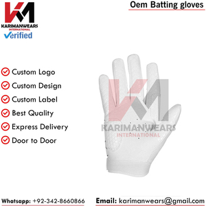 Gants de frappe de baseball réglables en cuir, paume renforcée, légers, durables, ajustement confortable - Product Image 6