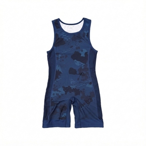 Traje de Lucha Libre Unisex Personalizado, Transpirable, Elástico, de Spandex y Poliéster, de Una Pieza, para Competencia de Artes Marciales, INFLOW SPORTS - Product Image 1