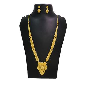 Saudi Arabia India Middle East Jewelry Gold Plated Long Necklace Earring <b>Set</b> Alloy Wedding <b>Set</b> indian <b>jewellery</b> <b>sets</b> <b>for</b> <b>women</b> - Product Image 6