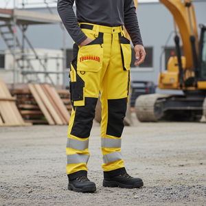 Pantalon de sécurité haute visibilité, classe 2 et 3 ANSI, vêtements de travail réfléchissants pour les travailleurs de la construction routière, fourniture OEM - Product Image 1