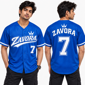 Camiseta de Béisbol Azul Marino Personalizada por Sublimación, Uniformes Deportivos de Béisbol y Sóftbol Personalizables, Fabricación en EE. UU. - Product Image 2