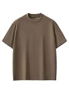 เสื้อยืดผู้ชาย ผ้าฝ้าย/ใยไผ่ ย้อมเส้นด้าย 260 กรัม ออกแบบโลโก้ได้ตามต้องการ คุณภาพดี คอริบ โอ-เนค เสื้อยืดเปล่าพร้อมลายตัวอักษร - Product Image 1