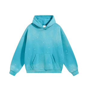 Vente en gros de sweats à capuche vintage, épais et teints en pigment, avec motifs graphiques pour collections urbaines - Product Image 6