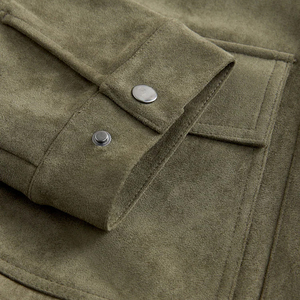 TWILL SPORTS Unisex"<b>s</b> Faux Suede Knitted Waterproof Windproof Heated Bomber Zipper <b>Jacket</b> Casual <b>Lightweight</b> For Winters - Product Image 3