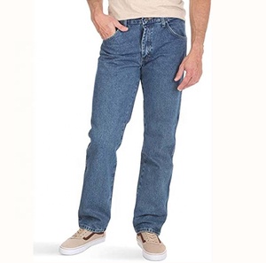 Hot Sell Stretch Regular Fit Pants Men Business Casual Classic Style Fashion Denim Trousers Men's Mid <b>Jeans</b> - Product Image 1