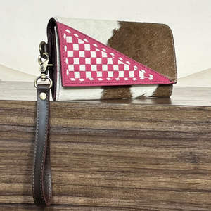 Bolsos de Mano de Cuero Vacuno a Cuadros con Cierre de Broche, para Mujer, de Alta Calidad, con Múltiples Ranuras para Tarjetas y Efectivo, Bolsos de Noche - Product Image 4