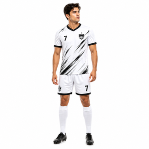 Colección de Uniformes de Fútbol Personalizados Premium, Conjunto de Camiseta y Pantalones Cortos de Fútbol Profesional con Impresión por Sublimación para Equipos y Clubes - Product Image 1