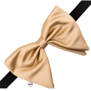 Noeuds papillon maçonniques ajustables en satin jaune pour hommes, pré-noués, avec boîte cadeau, en polyester respirant, style uni, service OEM - Product Image 6