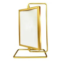 Cadre photo moderne en métal et verre, présentoir élégant pour photos, décoration contemporaine