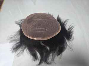 ท็อปเป้ผมแท้แบบเต็มศีรษะสำหรับผู้ชาย ผมอินเดียเรมี่ แบบลอน ความหนาแน่น 100% ความยาวสั้น TAZ HAIR BANGLADESH - Product Image 3