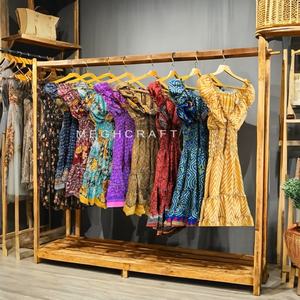 เดรสผ้าไหมไซส์ใหญ่สไตล์สเปนลายฮาวายแบบโบโฮสำหรับฤดูร้อน ผู้หญิง ขายส่ง - Product Image 3