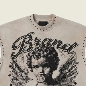 Débardeur Homme Oversize Personnalisé avec Imprimé Graphique Strass 100% Coton Sans Manches T-shirt Premium Streetwear OEM ODM Vente en Gros - Product Image 5