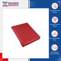 Nexgen Exports – Porte-documents à anneaux en cuir PU de qualité supérieure, style luxueux, avec fermeture éclair, modèle Ring Binder-24 Accept