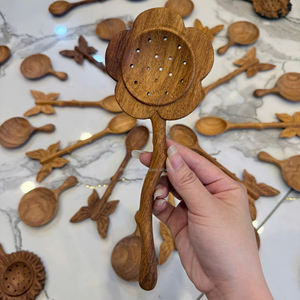 Natural Wooden <b>Spoon</b> for Kitchen Cooking and <b>Serving</b> - Product Image 1