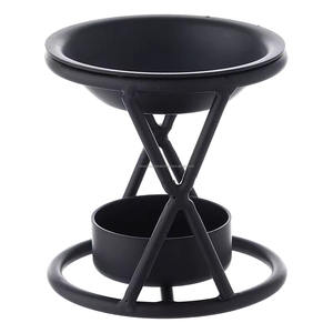 ที่วางธูปโลหะสีดำพร้อมตะแกรงสำหรับเผาถ่าน ที่วางธูป ที่เผาถ่าน ที่เผาสมัดจ์ ที่เผาเทียน - Product Image 4