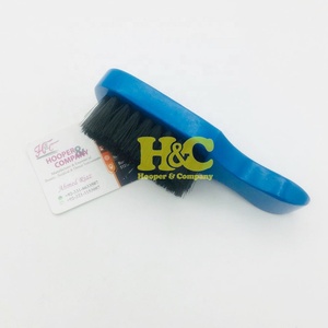 Brosse à cheveux bleue avec manche en bois, peigne de coiffure blanc personnalisable, confortable, pour usage en salon de coiffure, logo personnalisé, emballage professionnel - Product Image 6