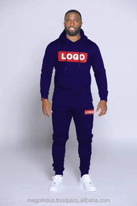 Ensemble de jogging à capuche brodé en 3D chenille avec logo personnalisé Survêtement pour homme de haute qualité 100% coton épais survêtement de maternité - Product Image 5
