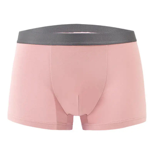 Top Trending Lightweight Breathable Men's Mid-Rise <b>Boxer</b> Shorts Underwear Knitted Spandex/Nylon Material Custom Colors Factory - Product Image 3