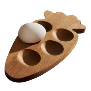 Bandeja para huevos con forma de pollo, soporte para huevos de gallina, bandeja de madera para encimera para la fiesta de Pascua, producto estacional al por mayor de Vietnam - Product Image 2