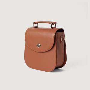 Elegante Bolso Bandolera de Cuero Marrón para Mujer, de Alta Calidad, con Asa Superior, Diseño Minimalista, para Todas las Temporadas - Product Image 3