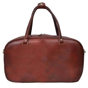 Sac de voyage en cuir véritable de luxe, couleur unie, durable - Product Image 2