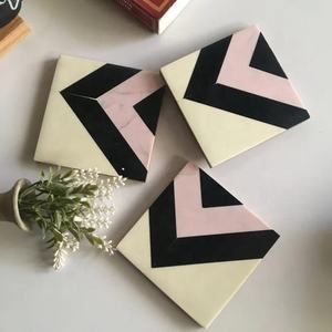 High Quality Home Bar Decoration <b>Coaster</b> for Cup Leaf <b>Coaster</b> Monstera Shaped <b>Ceramic</b> Green Silver Gold Accessories Europe Style - Product Image 5