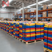 Rouleau de bâche multi-couleurs de qualité supérieure, résistant, imperméable, en plastique, pour usage commercial, export et extérieur