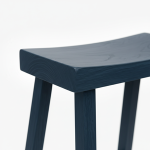 Taburete Alto de Barra, Redondo, de Madera de Caucho Sólida, Moderno, Minimalista, Mueble para el Hogar, Duradero y Ligero - Product Image 6