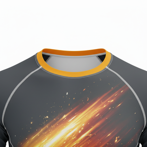 T-shirt de compression à manches courtes de qualité supérieure, sublimé, respirant, coutures durables, MMA, BJJ, surf, design personnalisé - Product Image 4