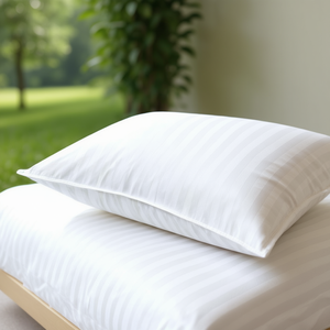 High Quality 17x27 Inch White Stripe <b>Pillow</b> Soft Polyester Heated Cooling Oeko-Tex Certified Home Hotel Cushion <b>Feather</b> Fiber - Product Image 3