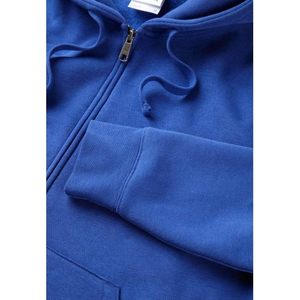 Custom Mens Authentic Full <b>Zip</b> <b>Hooded</b> Sweatshirt XL Size French Terry Cotton Anti-Wrinkle <b>Zip</b>-Up Style - Product Image 1