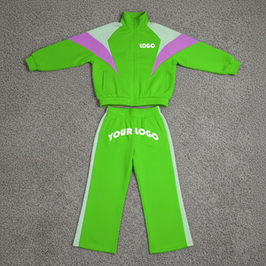 Custom 100% Cotton Winter Tracksuit for Men Hooded Printed <b>Reflective</b> Luxury Two Colors Windbreaker with Custom Logo - Product Image 3