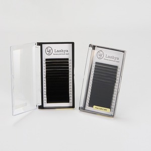 [Lashya] <b>Individual</b> Flat <b>Lash</b> Extensions for Professional Eyelash Services 0.15/ 0.20 Thickness Strong Adhesion - Product Image 2